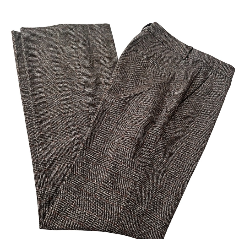 Banana Republic brown plaid low rise bootcut pants
